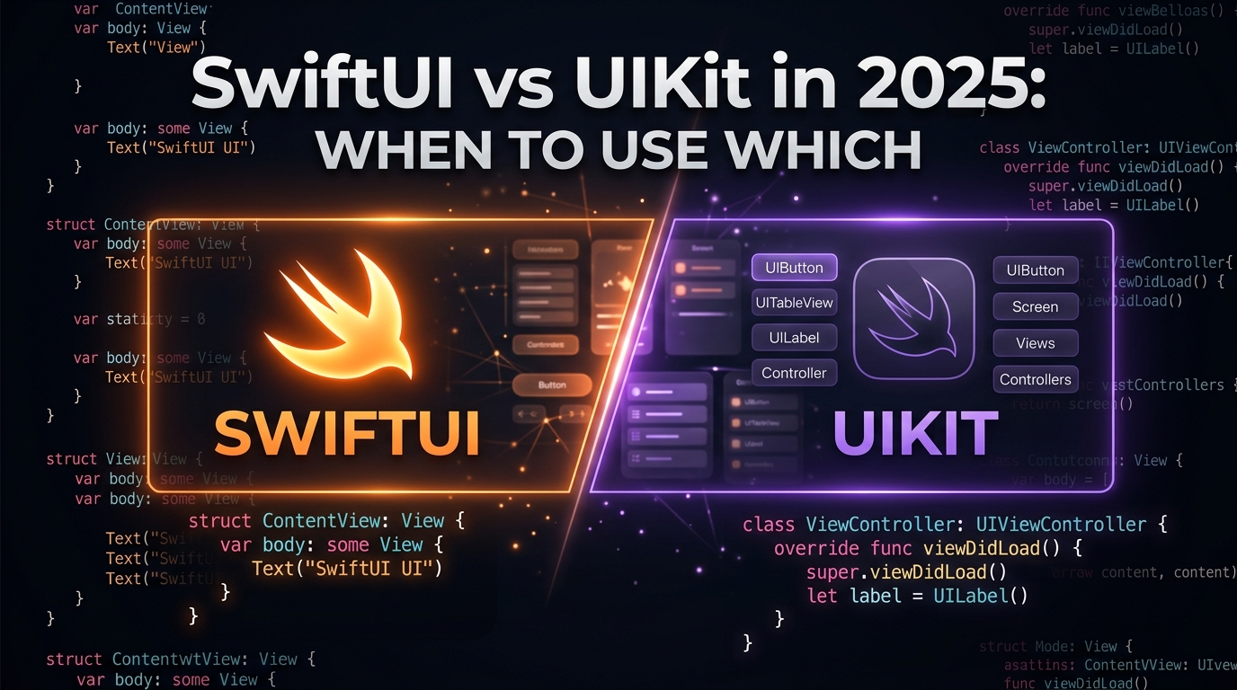 SwiftUI vs UIKit in 2025: When to Use Which